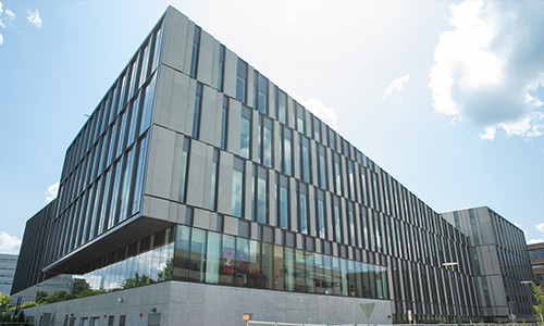 Exterior view of the new Lindner College of Business building