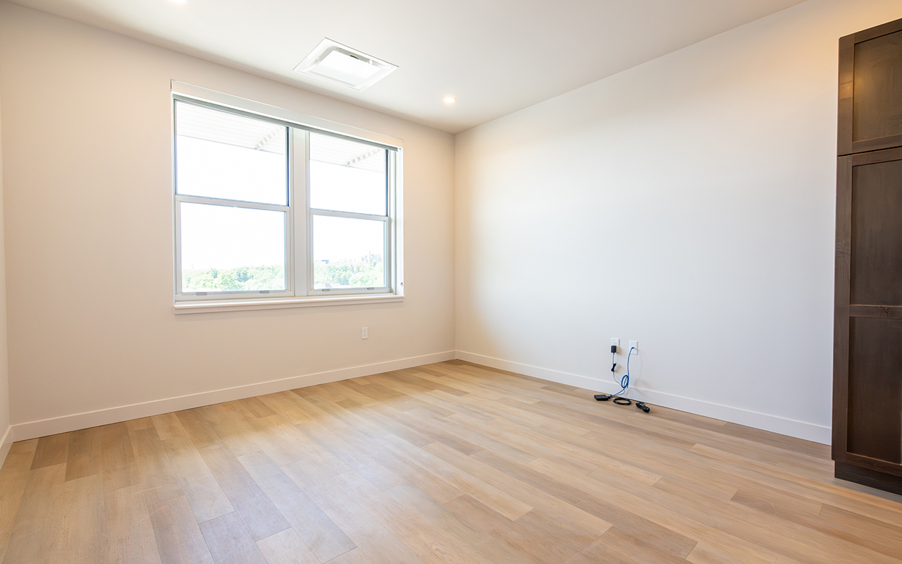 Living area with large window