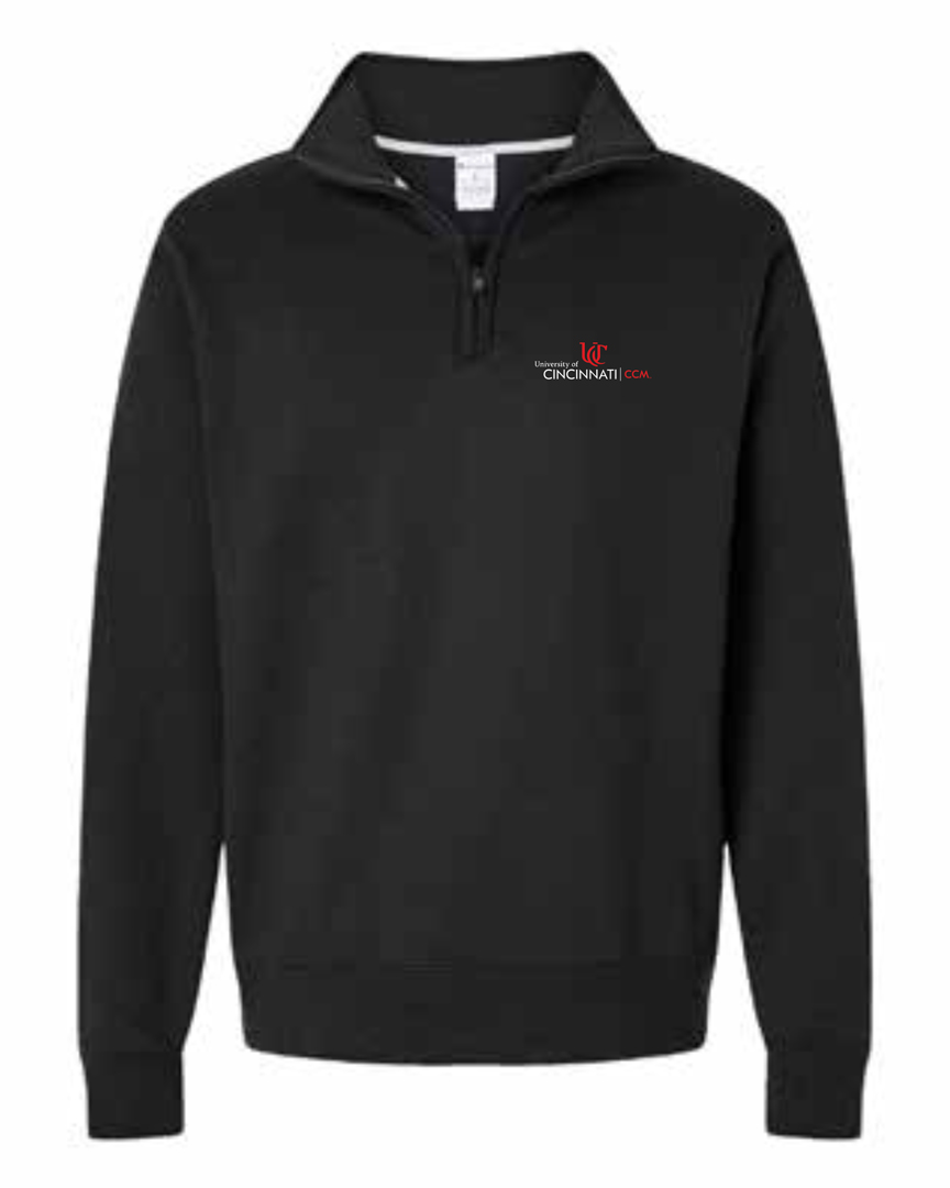 CCM-branded Champion Powerblend® quarter-zip sweatshirt