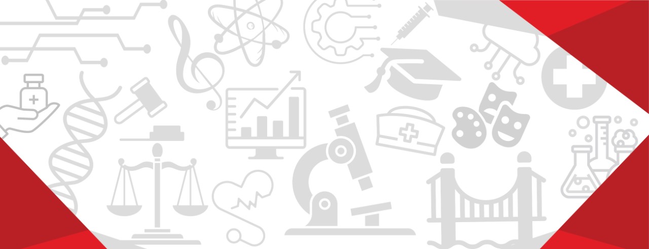 Icons representing different academic studies in grey