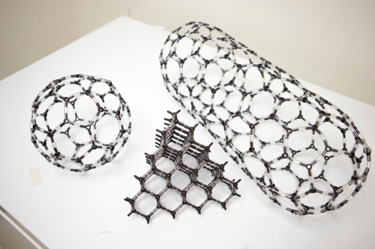 3d models of carbon nanotubes.