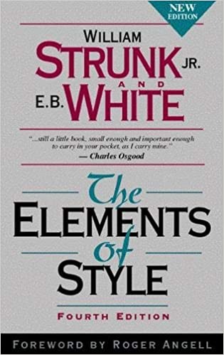 Elements of Style book cover