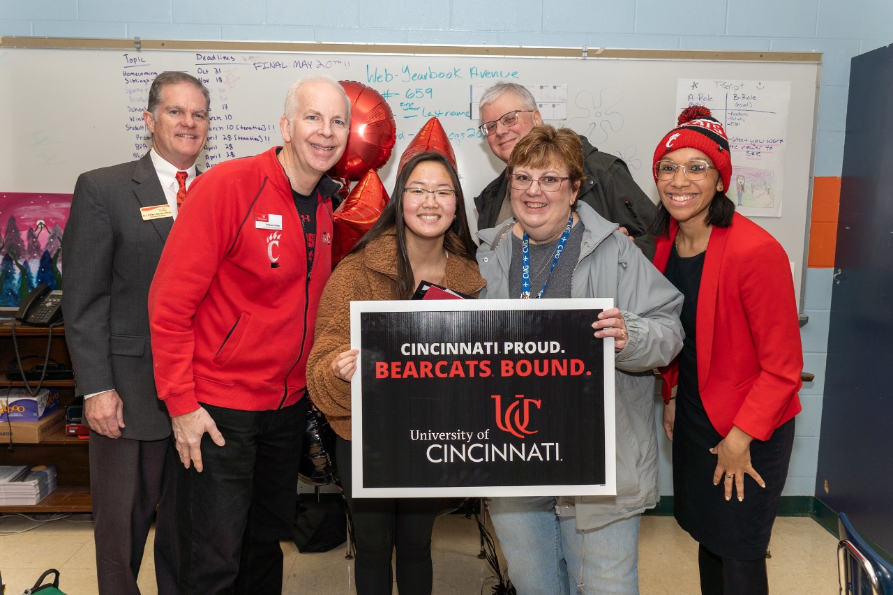 to UC Clermont Local students surprised on UC Decision Day