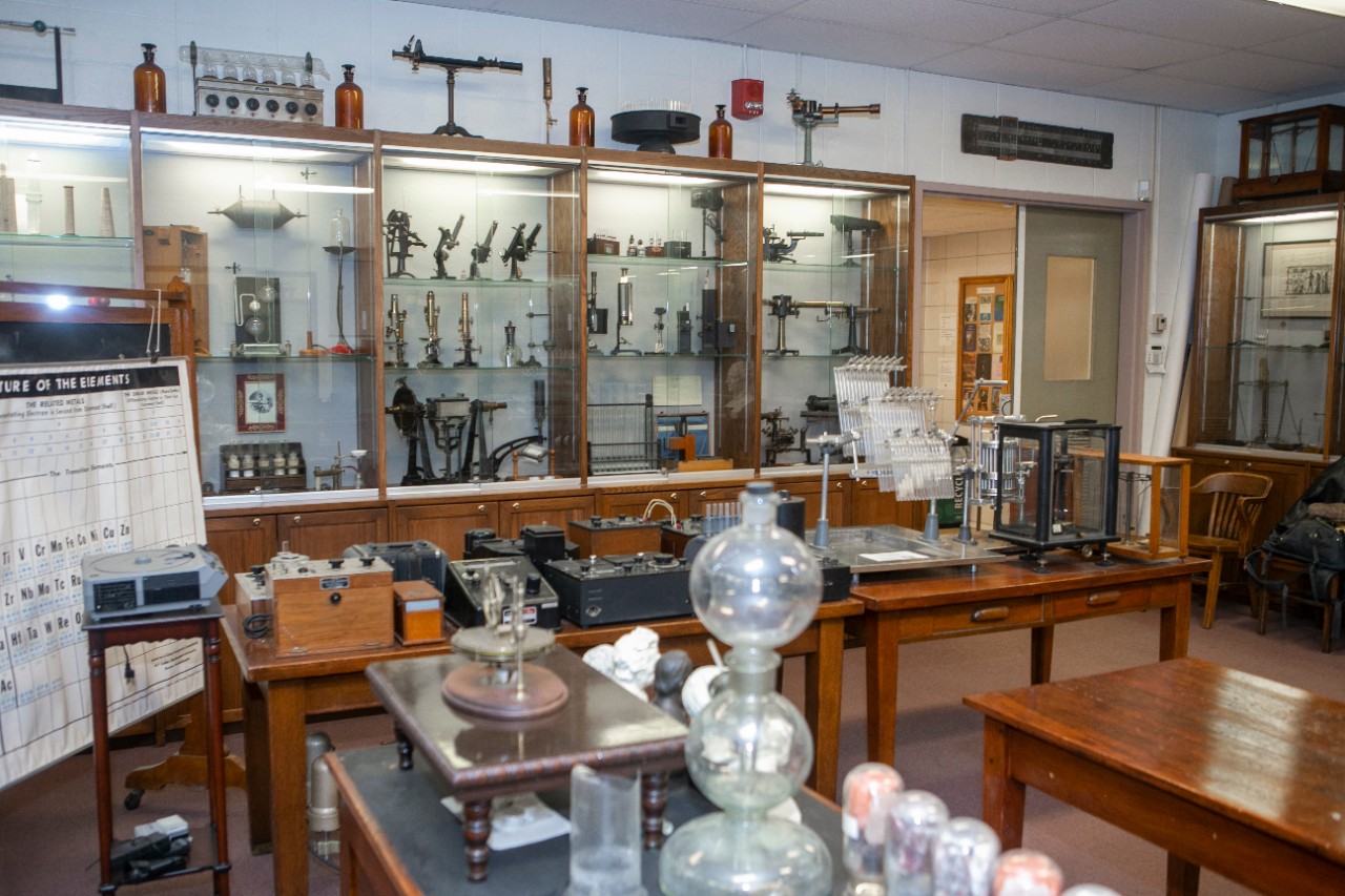 UC's recreated chemistry lab from the 1900s.