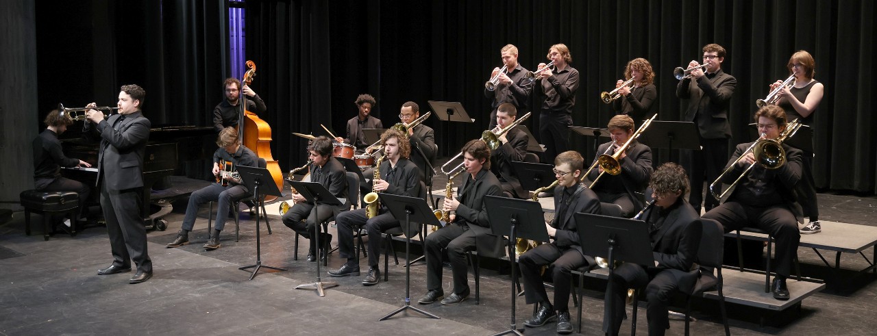 CCM Jazz Orchestra performs on stage