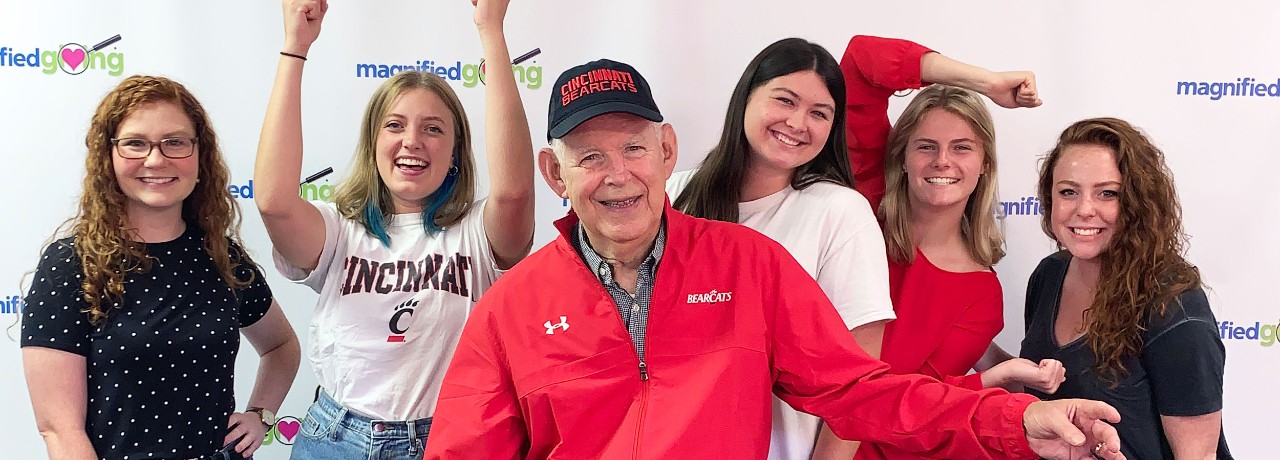 Roger Grein with UC alums