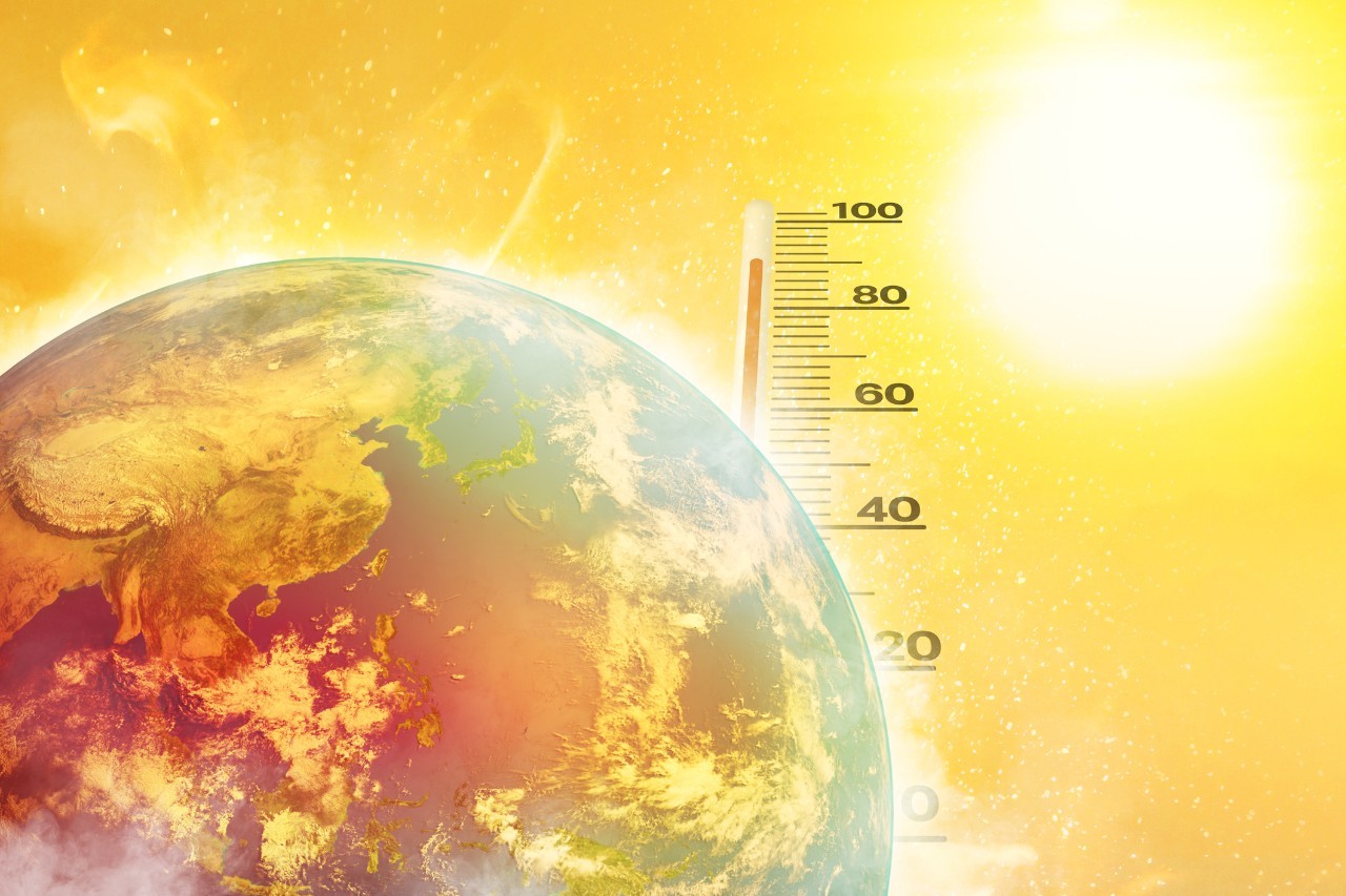 Illustration of global warming 