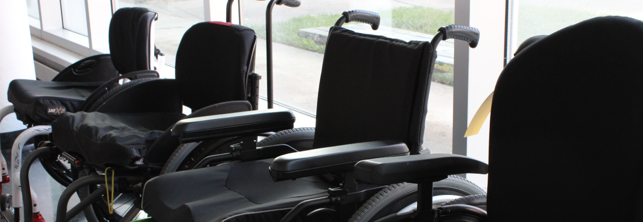 Wheelchairs provided by Care Medical Inc. and National Seating and Mobility