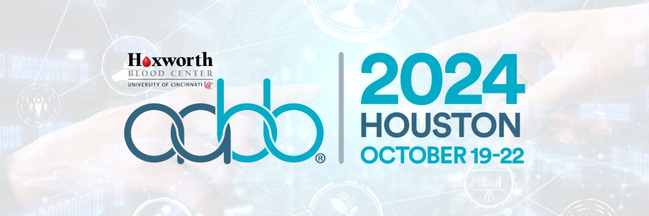 Hoxworth Blood Center at 2024 AABB Annual Meeting