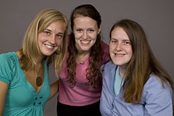 Left to right: Cristy Jaspers, Avery Mefford and Lauren Brady