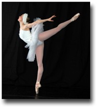 Emily Haas as the White Swan | Photo by Rene Micheo