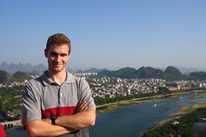 Andrew Schneider in Guilin, China
