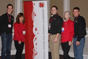 UC Clermont students attend the National Center for Student Leadership (NCSL) conference. L to R: Braden Swayne of Milford, Kristyn Whiting of Loveland, Steven Washburn of Anderson, Jodi Smith of Florence, Ky, and James Stewart of New Richmond.
