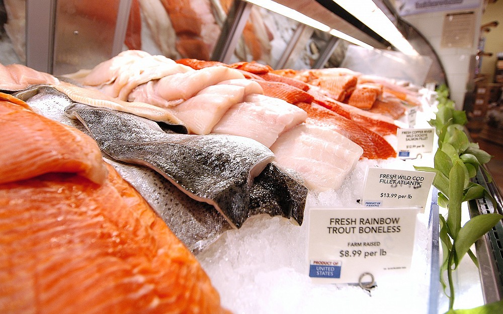 Omega-3 fatty acids, particularly docosahexaenoic acid (DHA), can be found in high levels in fatty fish, including salmon, trout and tunaÂ like these at the Wild Oats store in Rookwood Commons.
