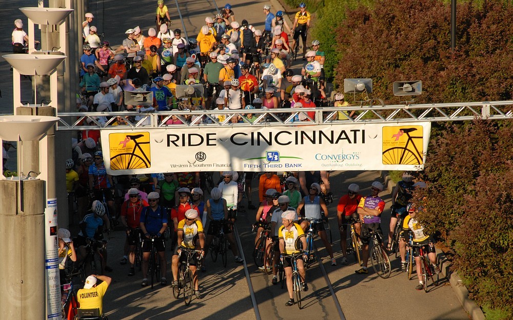 The first Ride Cincinnati event was held at Yeatman's Cove.
