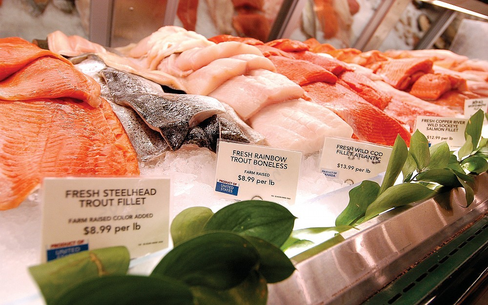 Omega-3 fatty fish can be found in high levels of fatty fish, including salmon, trout and tunaÂ like these at Wild Oats in Rookwood Commons.