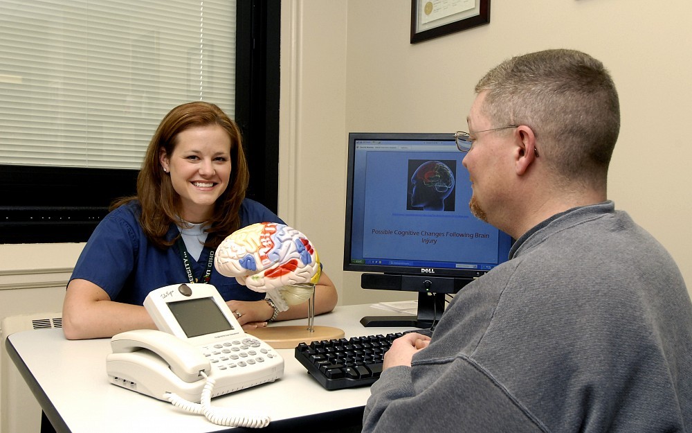 Riegler, a PhD candidate in the College of Allied Health Sciences, received a new Veteran's Administration grant to expand her telemedicine therapy program for local veterans.