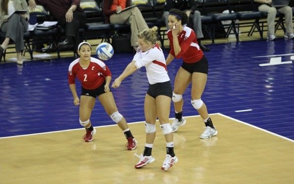Jamie Netisingha (2) during a UC volleyball game for the Big East Tournament title.