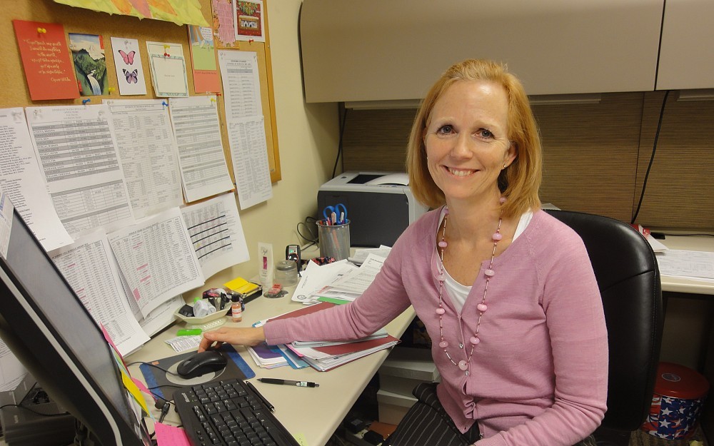 Sara Jacobs, administrative coordinator in the division of trauma and critical care