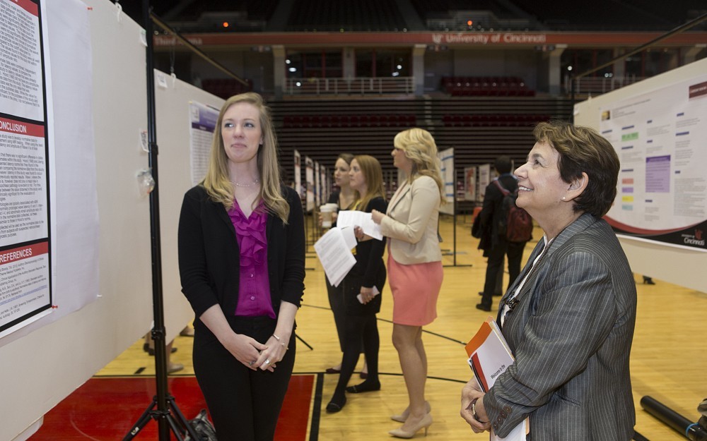 The College of Allied Health Sciences held its 16th annual PRaISE (Presentation of Research and Innovative/Scholarly Endeavors) conference, Friday, April 11 in Fifth Third Arena.