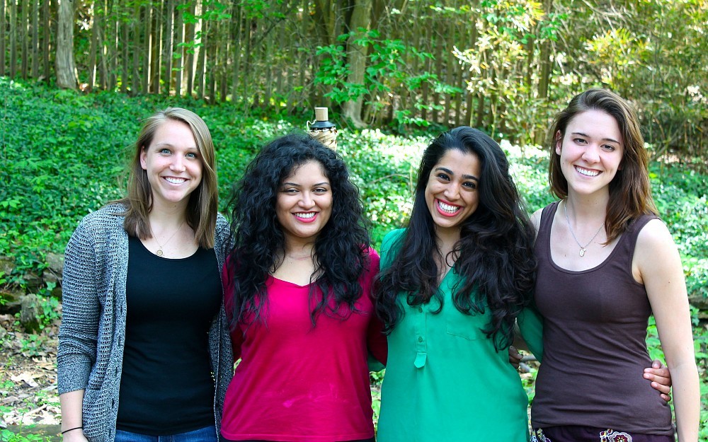 First year medical students Kate Blatt, Shama Milon, Farah Dadabhoy and Sara McCrate are team MedMujeres.