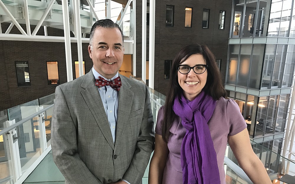 James Whiteside, MD, associate professor of obstetrics and gynecology, and Jaime Lewis, MD, assistant professor of surgery