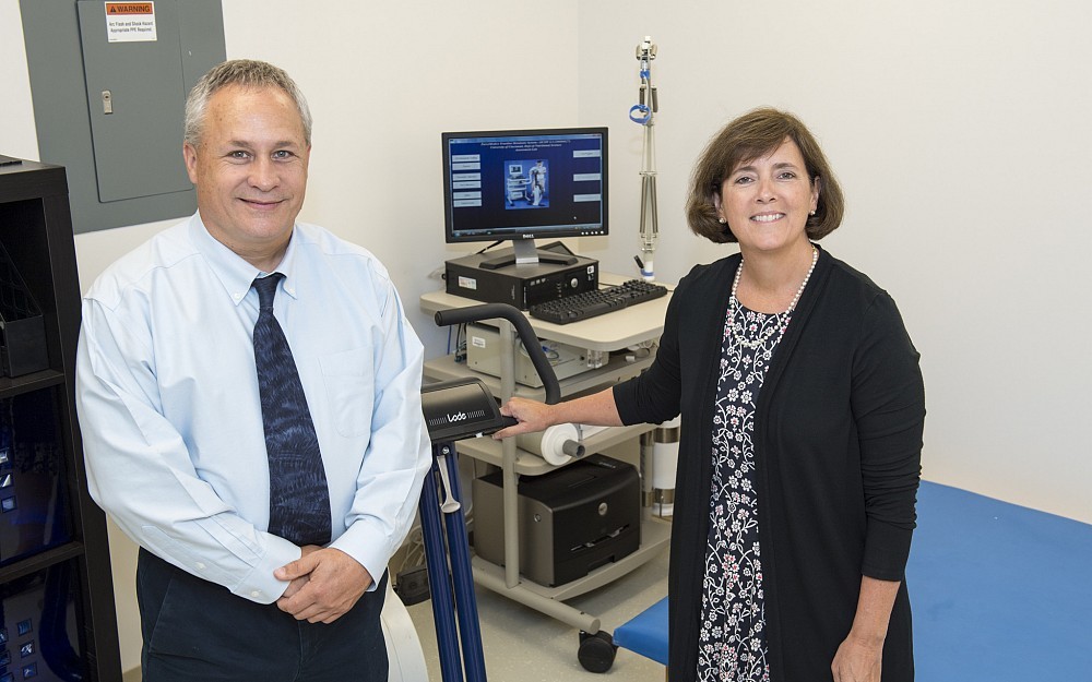 Steven Wheeler, PhD, chair of the Department of Rehabilitation, Exercise and Nutrition Sciences, (RENS) and Sarah Couch, PhD, RD, vice chair of RENS.